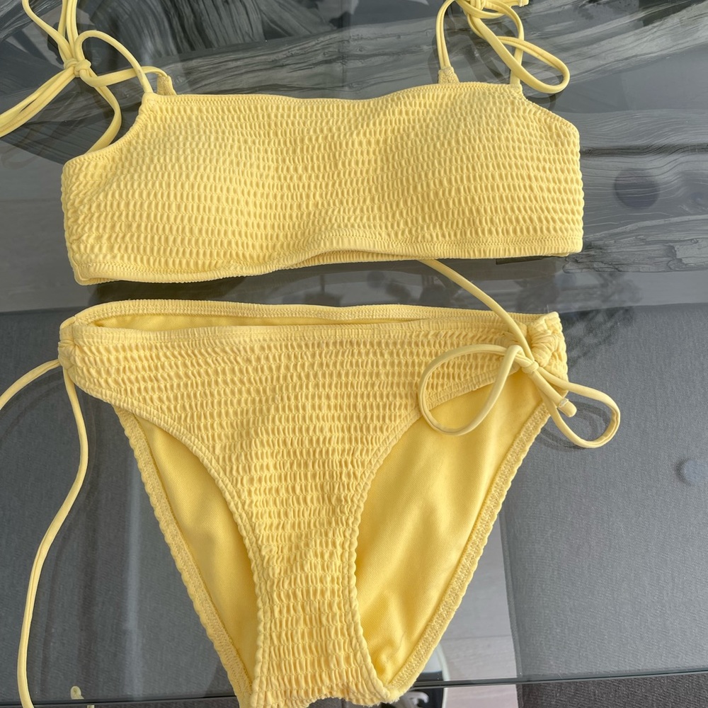 Worn ONCE Yellow Swimsuit